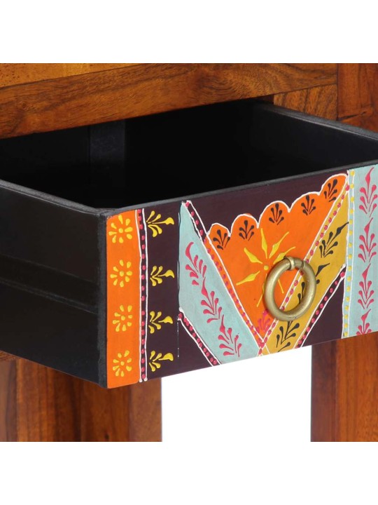 Konsolipöytä 110x35x75 cm täysi akasiapuu