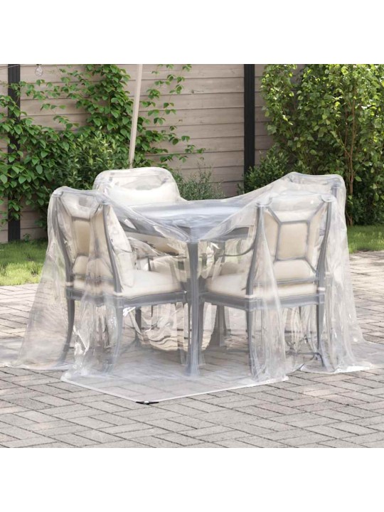 Kirkas suojapeite silmukoilla 2x3 m polyeteeni