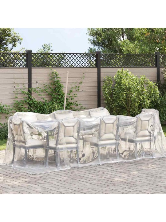 Kirkas suojapeite silmukoilla 2x5 m polyeteeni