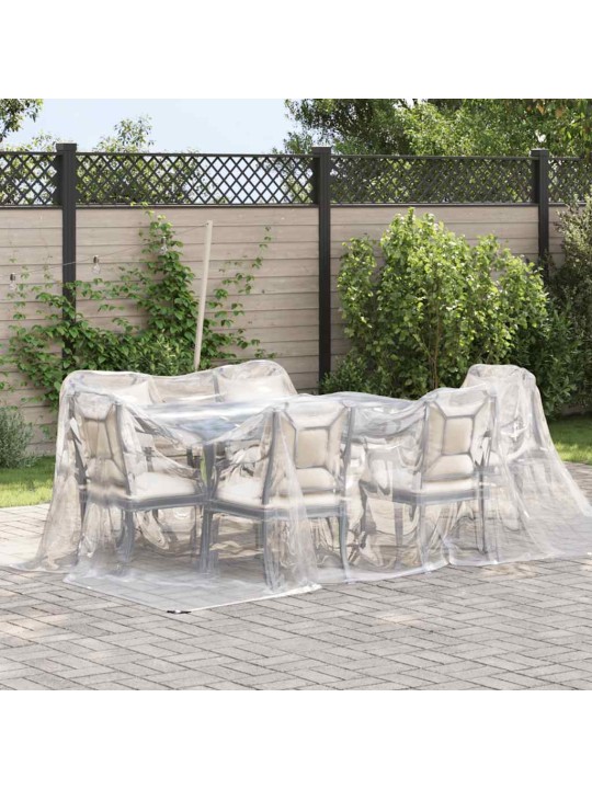 Kirkas suojapeite silmukoilla 3x4 m polyeteeniä