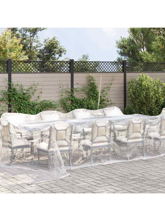 Kirkas suojapeite silmukoilla 4x12 m polyeteeniä