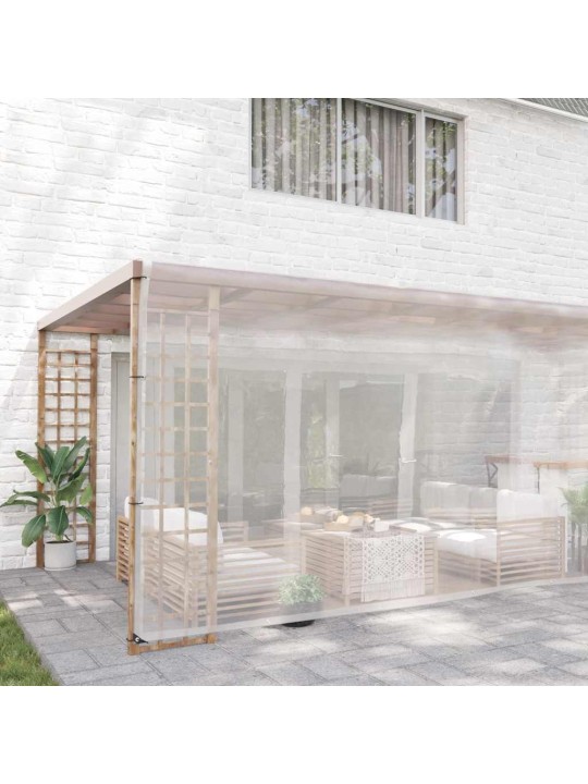 Kirkas suojapeite silmukoilla 5x12 m polyeteeni