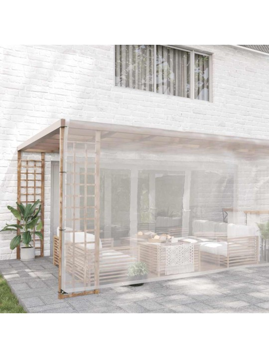 Kirkas suojapeite silmukoilla 6x12 m polyeteeni