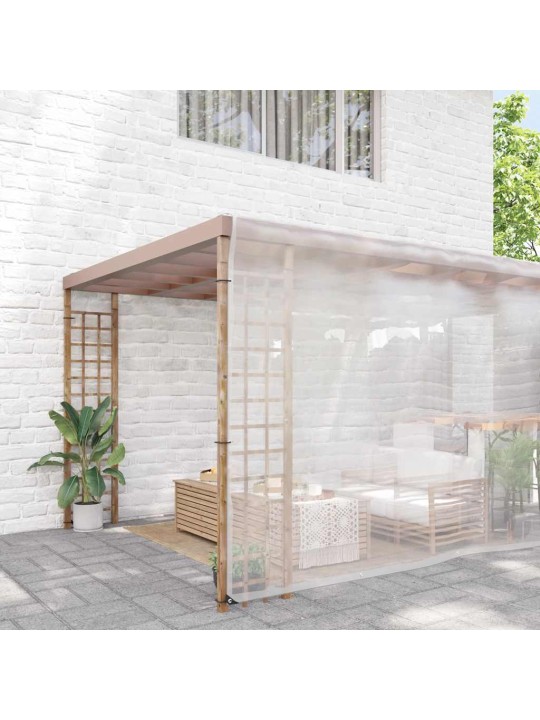 Kirkas suojapeite silmukoilla 8x8 m polyeteeniä