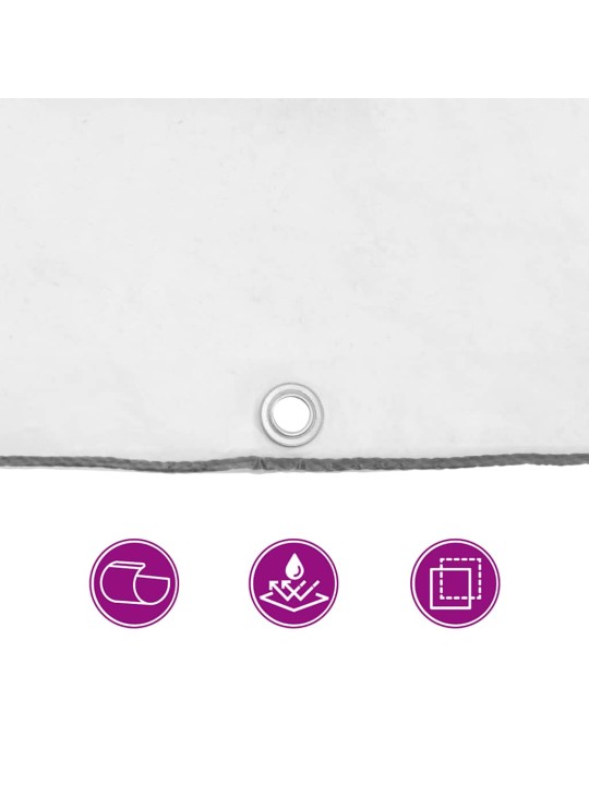 Kirkas suojapeite silmukoilla 12x12 m polyeteeniä