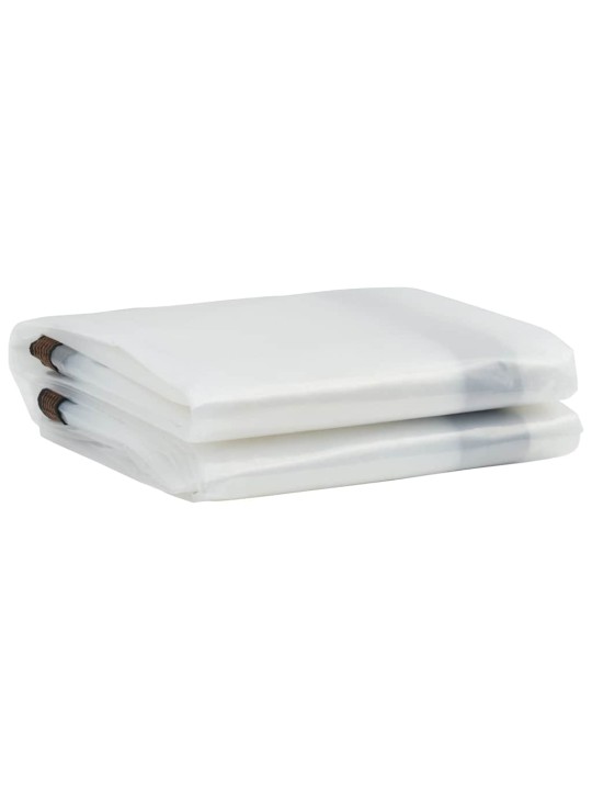 Kirkas suojapeite silmukoilla 2x4 m polyeteeni