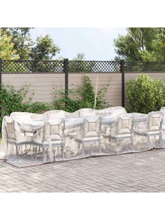 Kirkas suojapeite silmukoilla 2x12 m polyeteeni