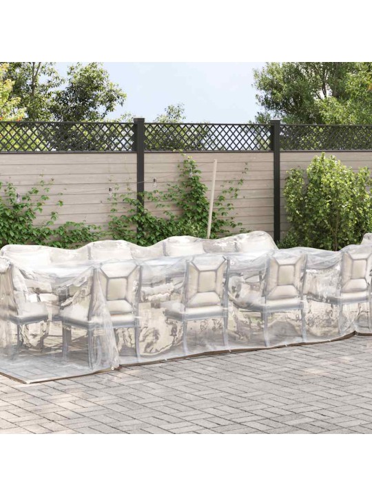 Kirkas suojapeite silmukoilla 3x12 m polyeteeniä