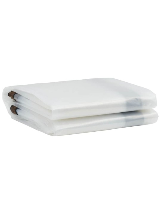 Kirkas suojapeite silmukoilla 4x5 m polyeteeniä