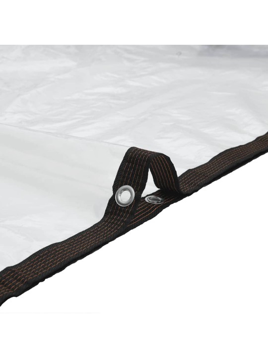 Kirkas suojapeite silmukoilla 4x12 m polyeteeniä