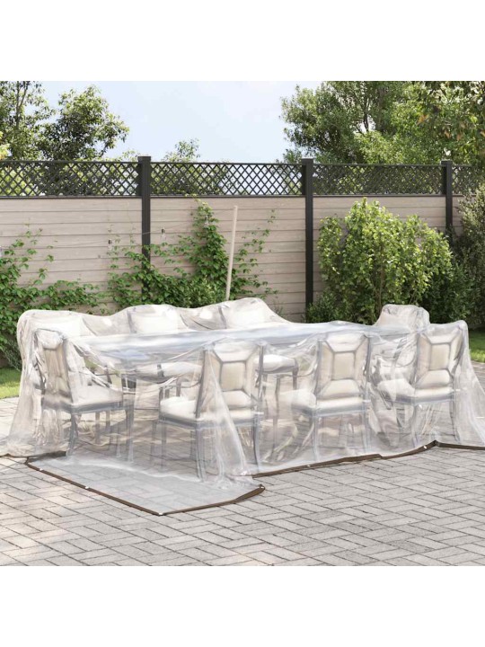 Kirkas suojapeite silmukoilla 5x5 m polyeteeni