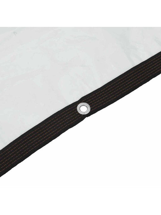 Kirkas suojapeite silmukoilla 12x12 m polyeteeniä