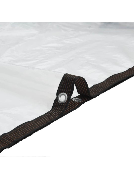 Kirkas suojapeite silmukoilla 12x12 m polyeteeniä