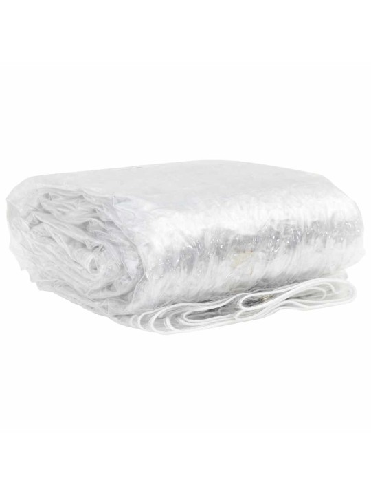 Kirkas suojapeite silmukoilla 1x8 m pvc