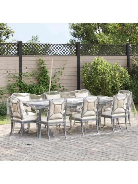 Kirkas suojapeite silmukoilla 2x4 m pvc