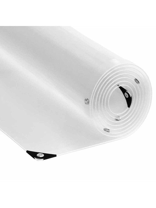 Kirkas suojapeite silmukoilla 2x6 m pvc