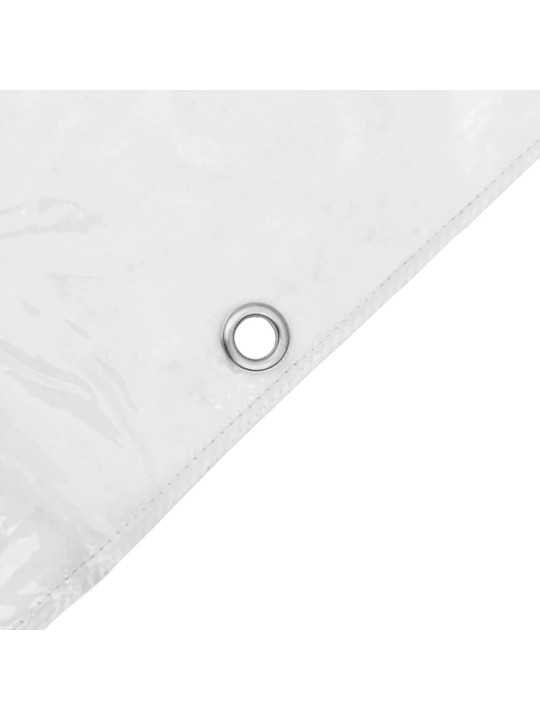 Kirkas suojapeite silmukoilla 2x6 m pvc