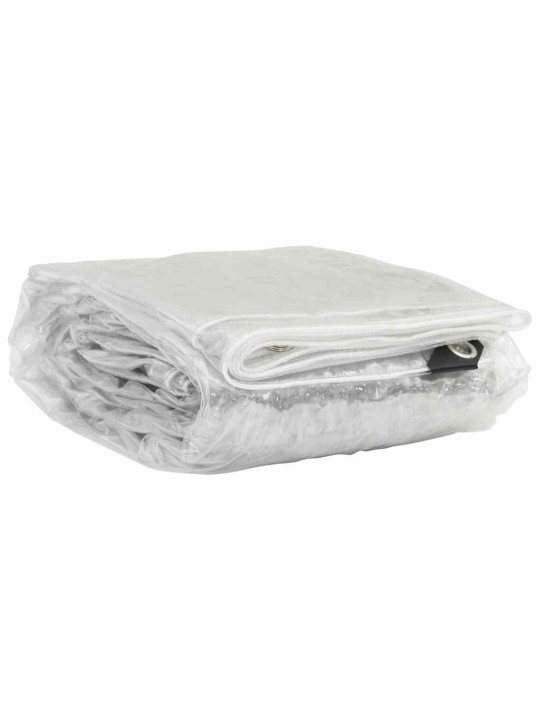 Kirkas suojapeite silmukoilla 3x4 m pvc