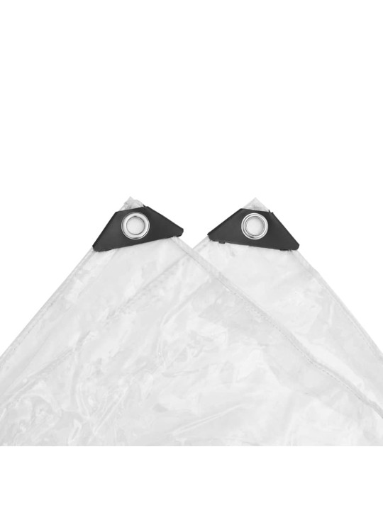 Kirkas suojapeite silmukoilla 3x4 m pvc