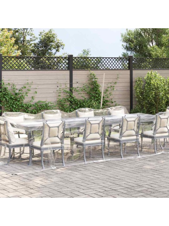 Kirkas suojapeite silmukoilla 3x6 m pvc