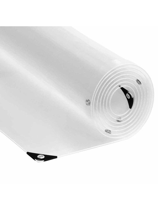Kirkas suojapeite silmukoilla 3x12 m pvc