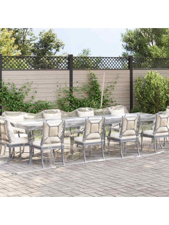 Kirkas suojapeite silmukoilla 3x12 m pvc