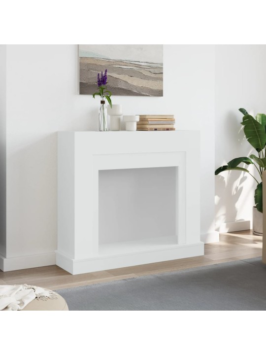 Takkakehys valkoinen 100x30x87,5 cm tekninen puu