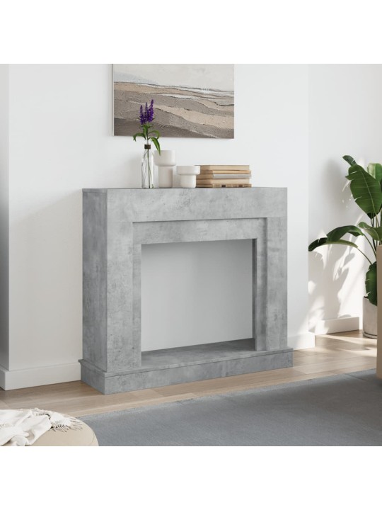 Takkareunus betoninharmaa 100x30x87,5 cm tekninen puu