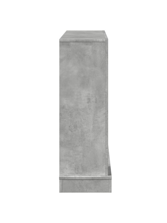 Takkareunus betoninharmaa 100x30x87,5 cm tekninen puu