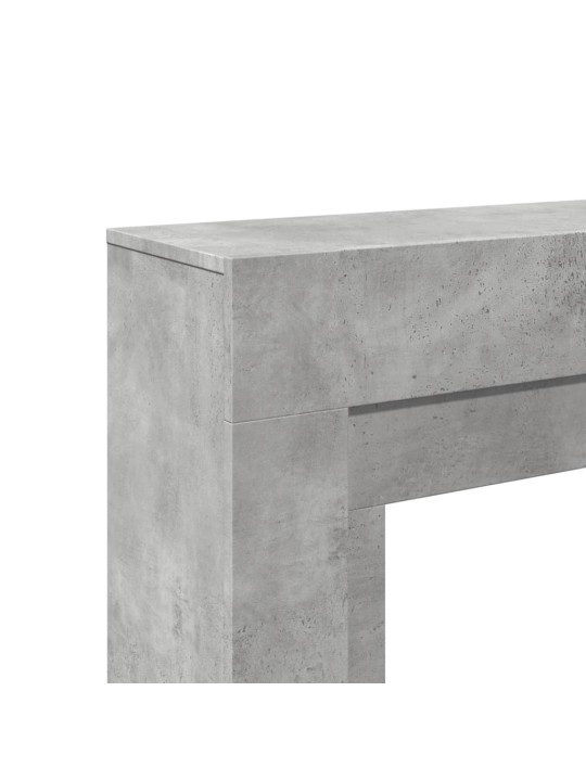 Takkareunus betoninharmaa 100x30x87,5 cm tekninen puu
