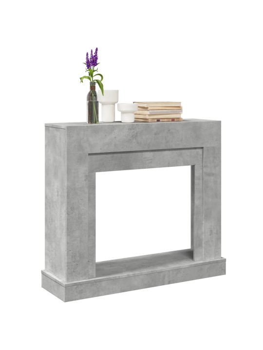 Takkareunus betoninharmaa 100x30x87,5 cm tekninen puu