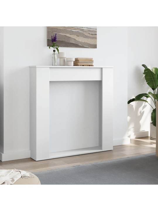 Takkakehys valkoinen 100x20x100 cm tekninen puu