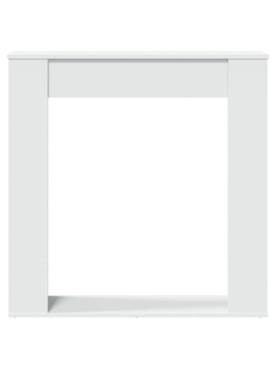 Takkakehys valkoinen 100x20x100 cm tekninen puu
