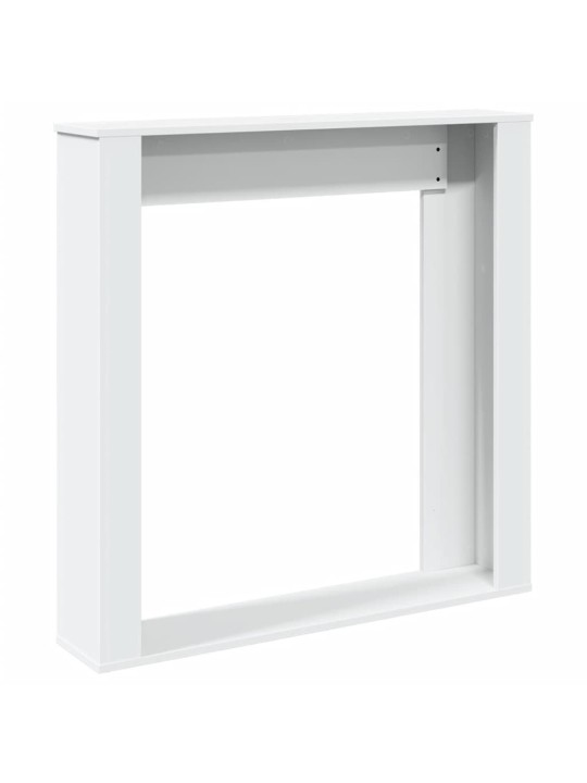 Takkakehys valkoinen 100x20x100 cm tekninen puu