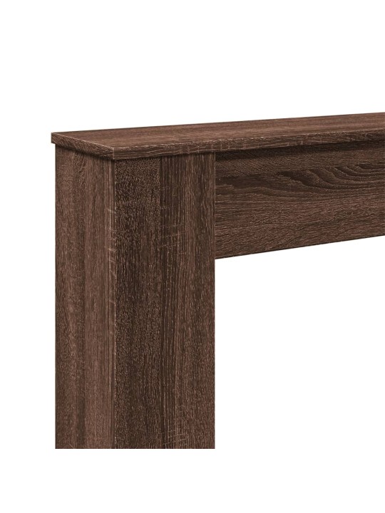 Takan ympärys ruskea tammi 100x20x100 cm tekninen puu