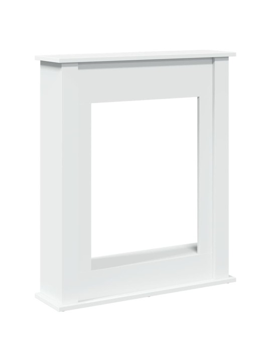 Takkakehys valkoinen 75x20x87,5 cm tekninen puu