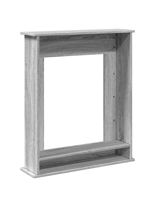 Takkakehys harmaa sonoma 75x20x87,5 cm tekninen puu