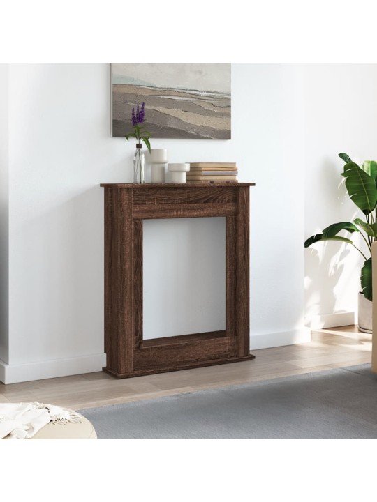 Takkakehys ruskea tammi 75x20x87,5 cm tekninen puu