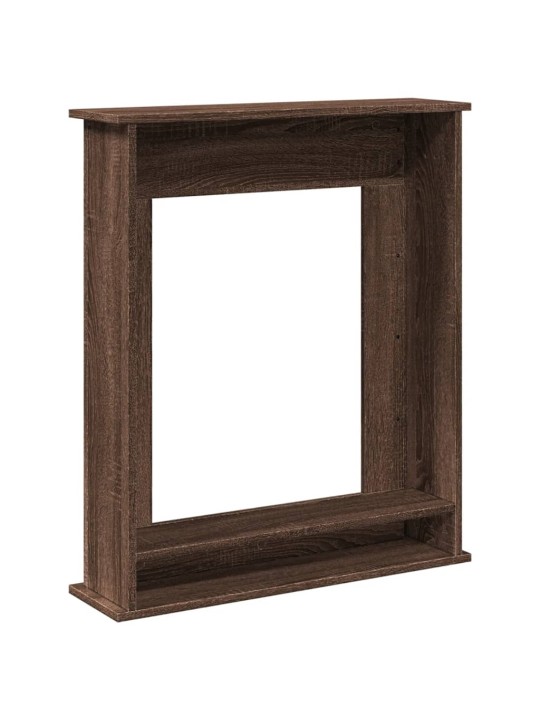 Takkakehys ruskea tammi 75x20x87,5 cm tekninen puu