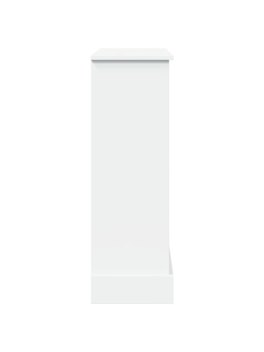 Takkakehys valkoinen 90x30x90 cm tekninen puu