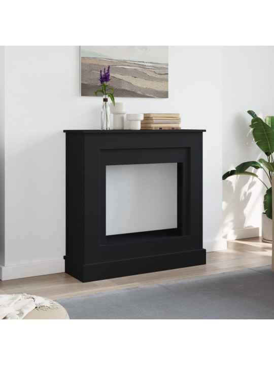 Takkakehys musta 90x30x90 cm tekninen puu