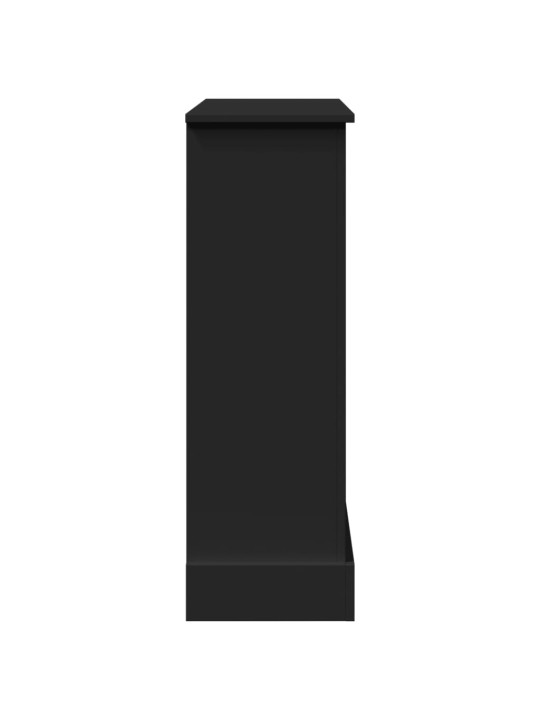 Takkakehys musta 90x30x90 cm tekninen puu