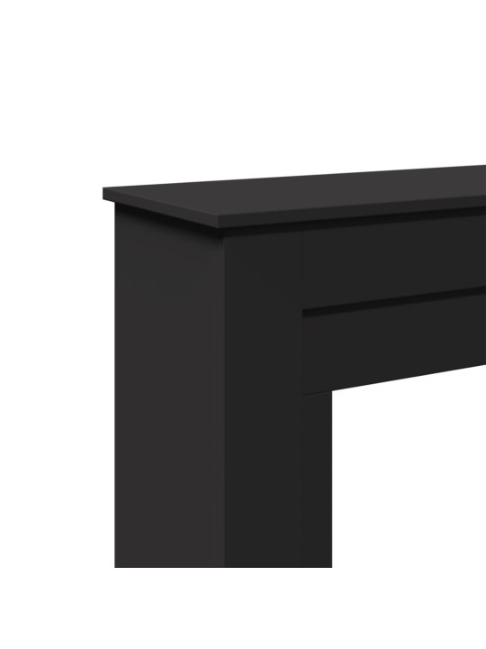Takkakehys musta 90x30x90 cm tekninen puu