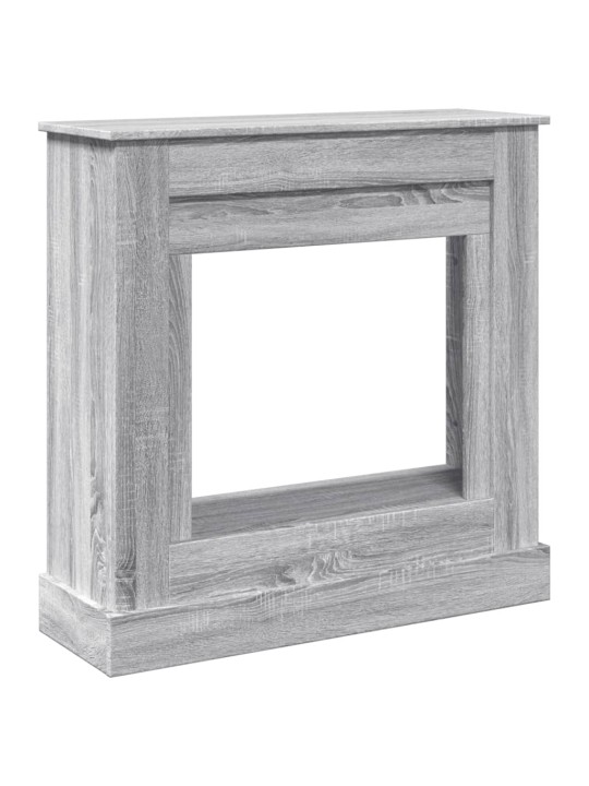 Takkareunus harmaa sonoma 90x30x90 cm tekninen puu
