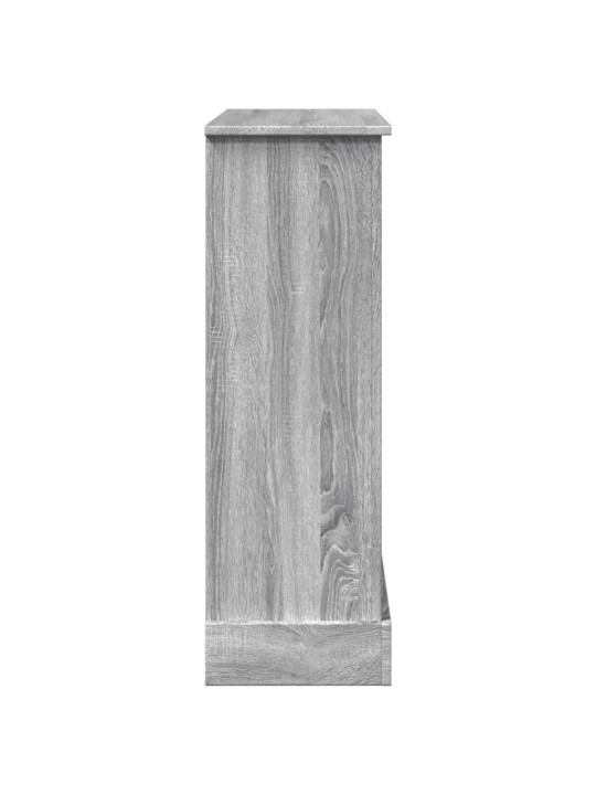 Takkareunus harmaa sonoma 90x30x90 cm tekninen puu