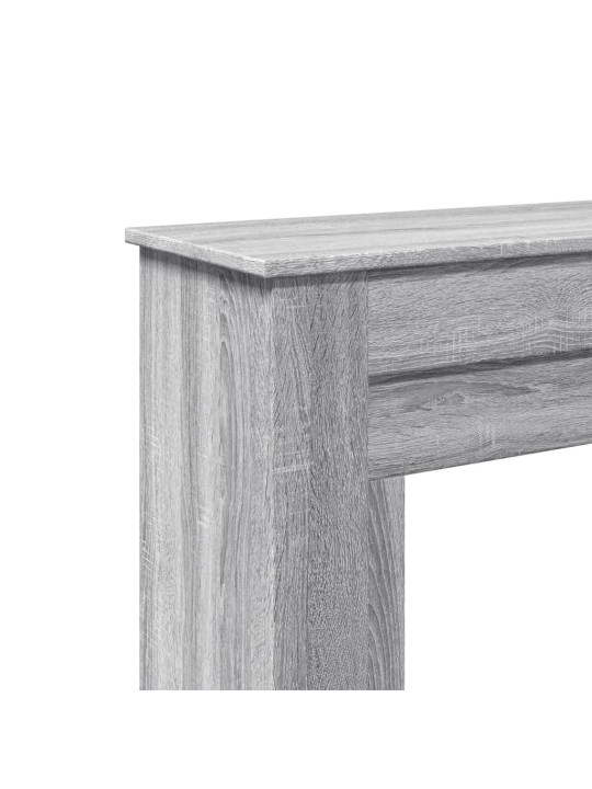 Takkareunus harmaa sonoma 90x30x90 cm tekninen puu