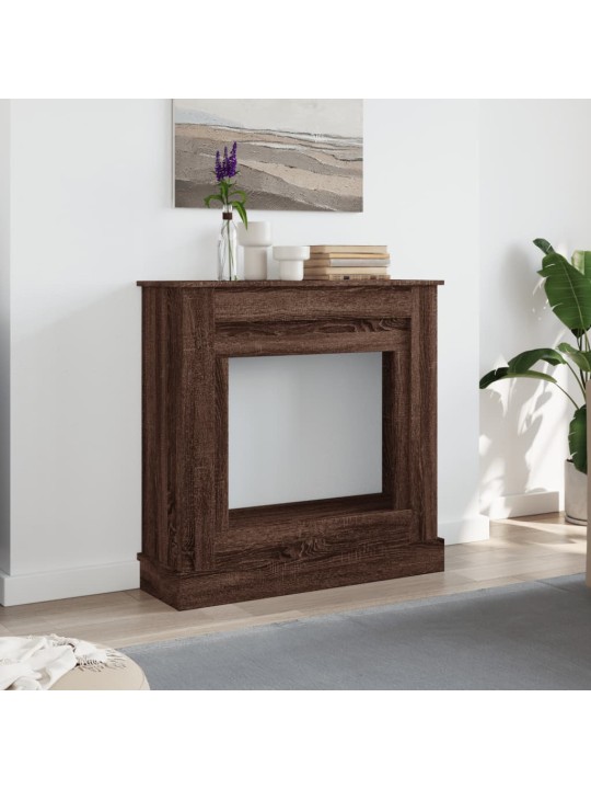 Takkareunus ruskea tammi 90x30x90 cm tekninen puu