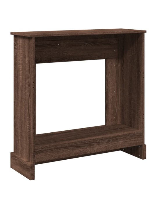 Takkareunus ruskea tammi 90x30x90 cm tekninen puu