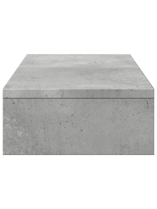 Näyttöteline betoninharmaa 60x24x10,5 cm tekninen puu