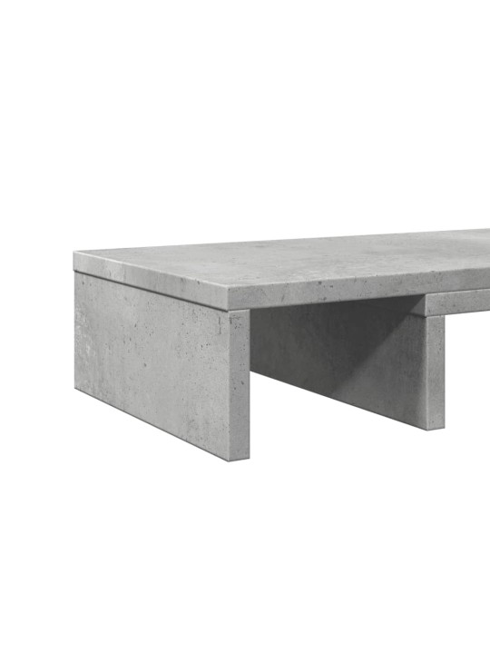 Näyttöteline betoninharmaa 60x24x10,5 cm tekninen puu